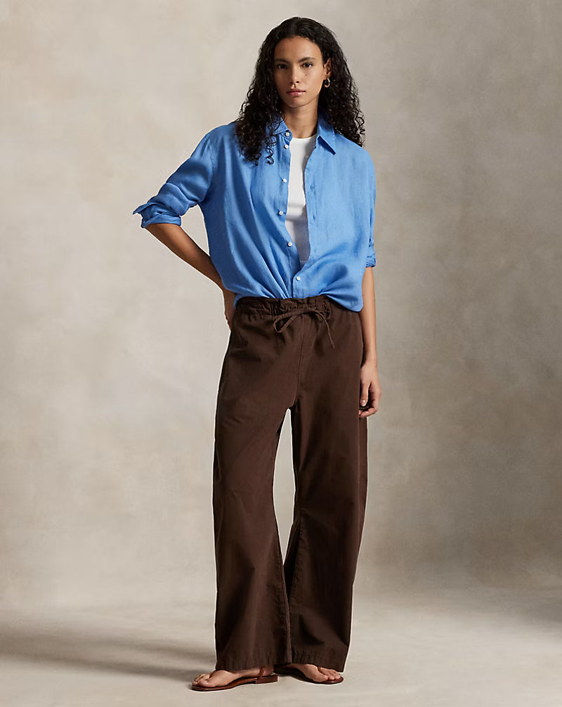 Oversize Fit Linen Shirt