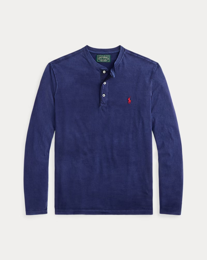 Slub Jersey Henley Shirt