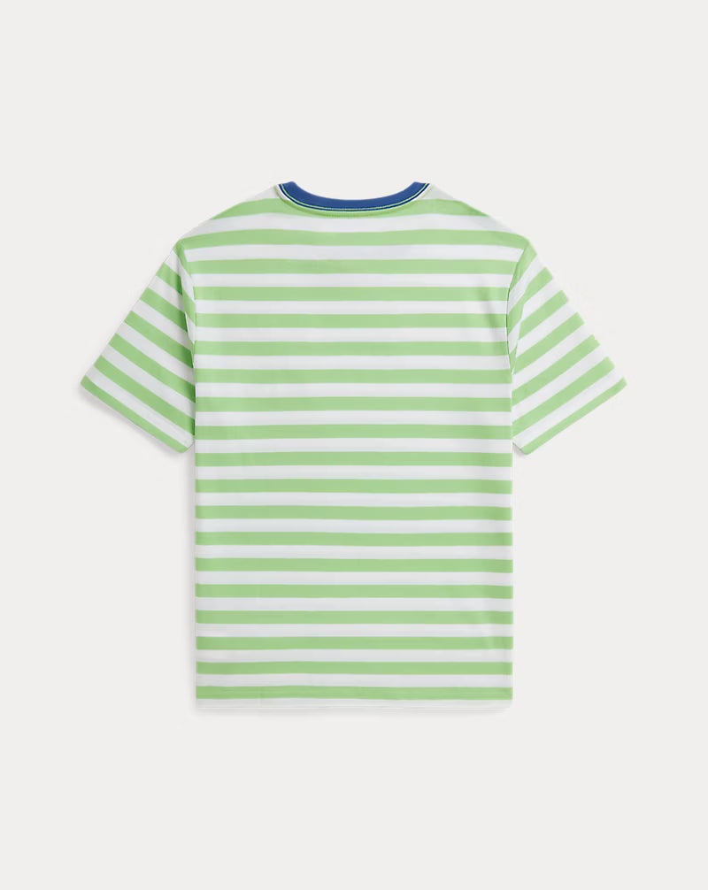 Striped Cotton Jersey Pocket Tee