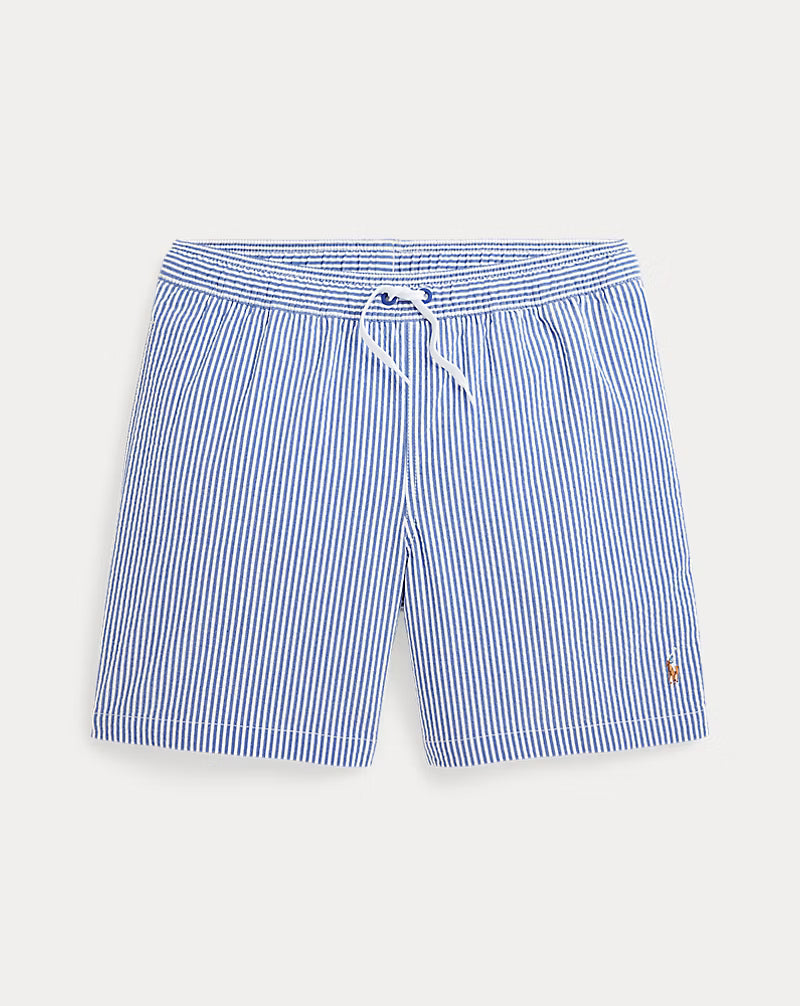 Traveler Stretch Seersucker Swim Trunk