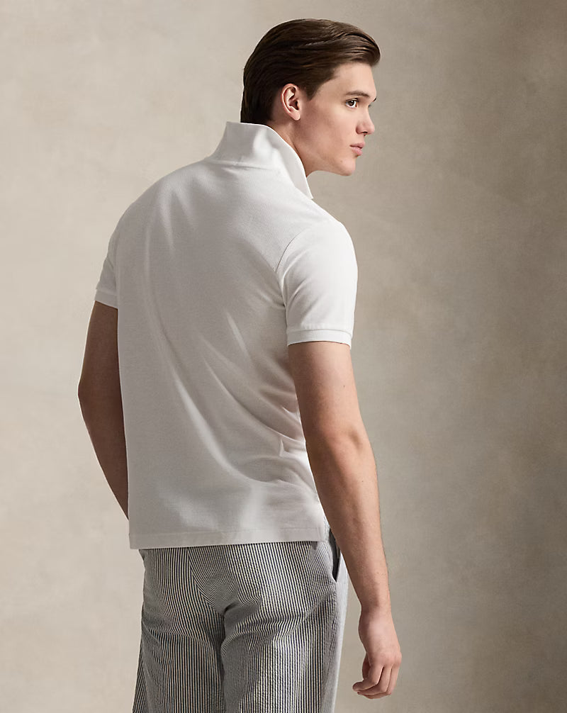 Custom Slim Fit Honeycomb-Mesh Polo