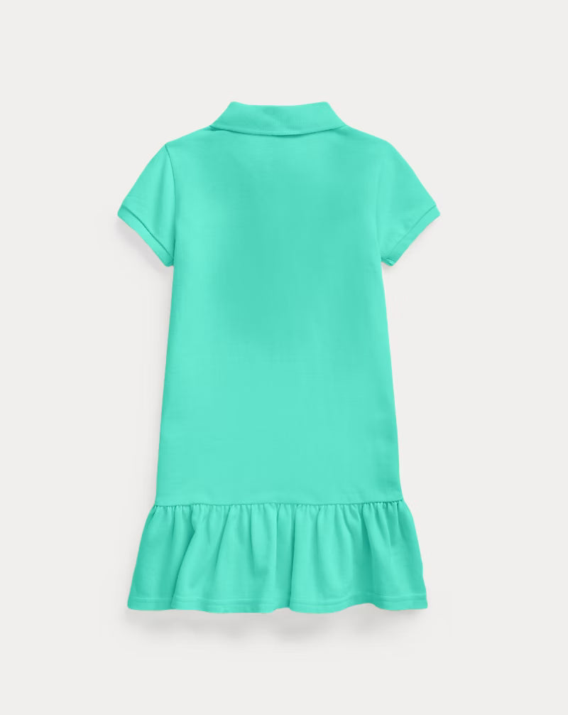 Cotton Mesh Polo Dress