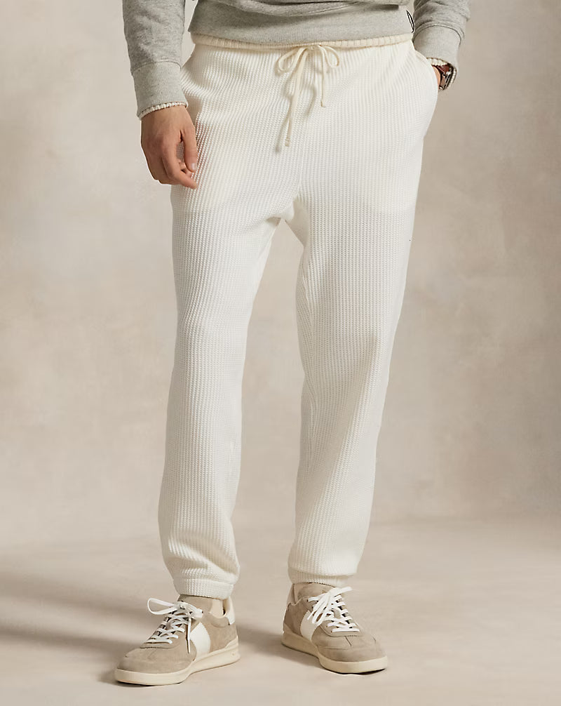 Waffle-Knit Fleece Sweatpant