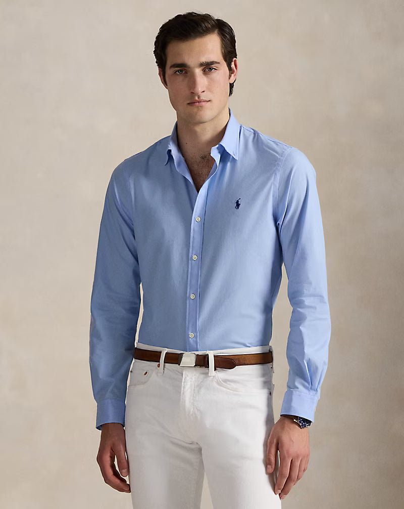 Slim Fit Stretch Poplin Shirt