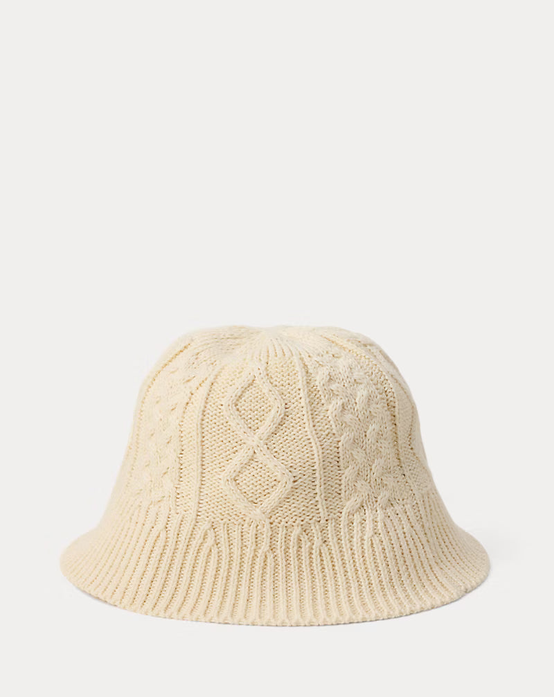 Cable-Knit Bucket Hat