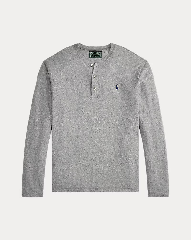 Slub Jersey Henley Shirt