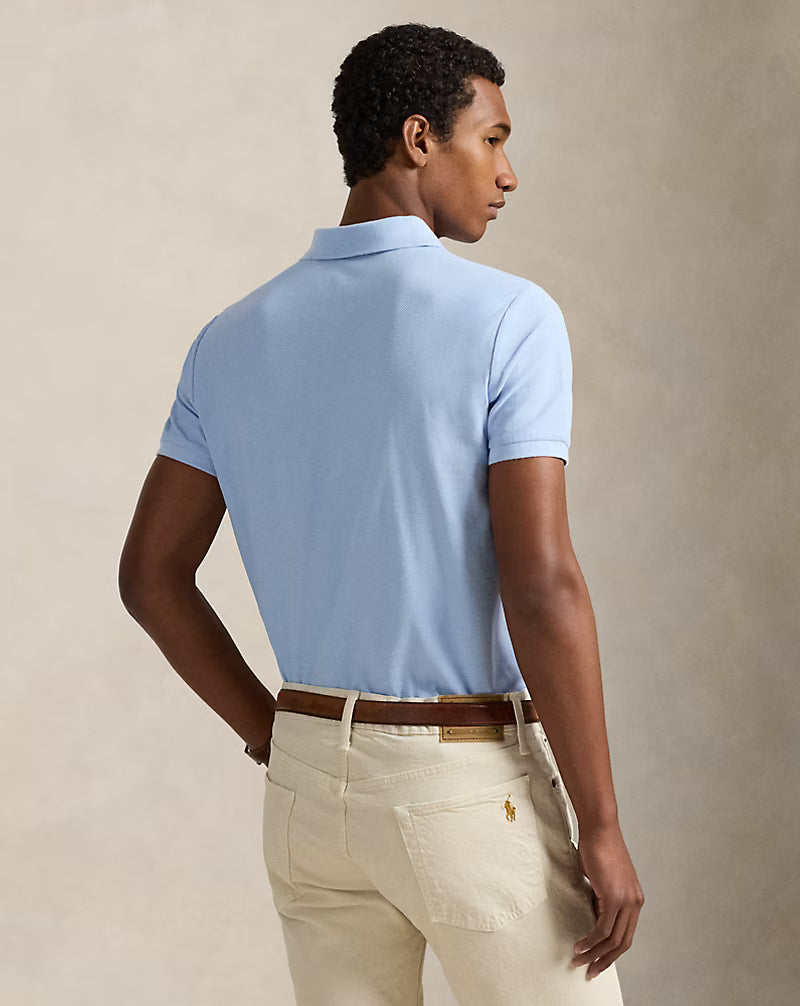 Custom Slim Fit Honeycomb-Mesh Polo