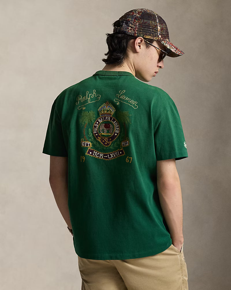 Classic Fit Embroidered Jersey T-Shirt
