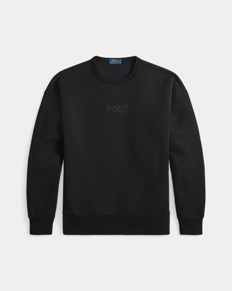 Relaxed Fit Logo Double-Knit Sweatshirt