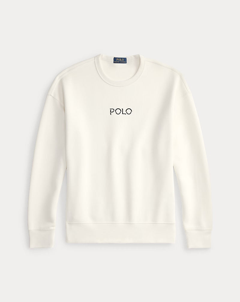 Relaxed Fit Logo Double-Knit Sweatshirt