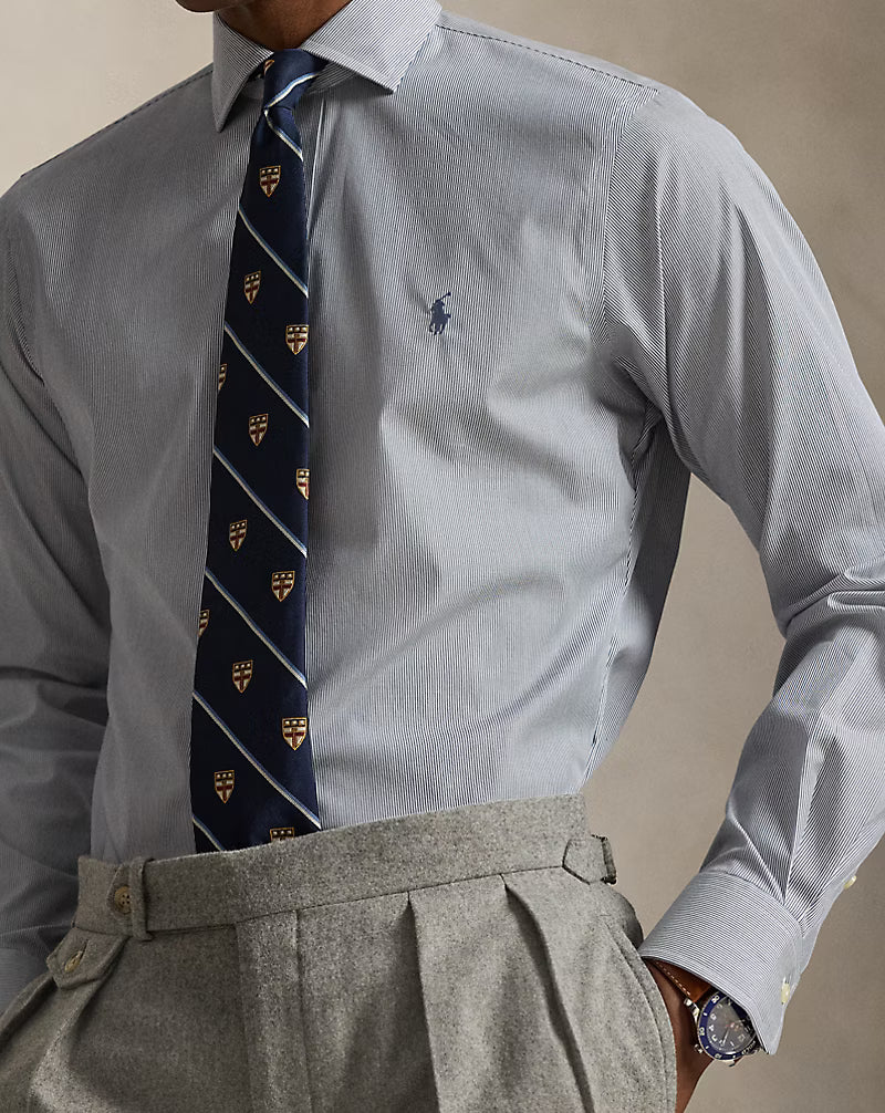 Custom Fit Striped Poplin Shirt