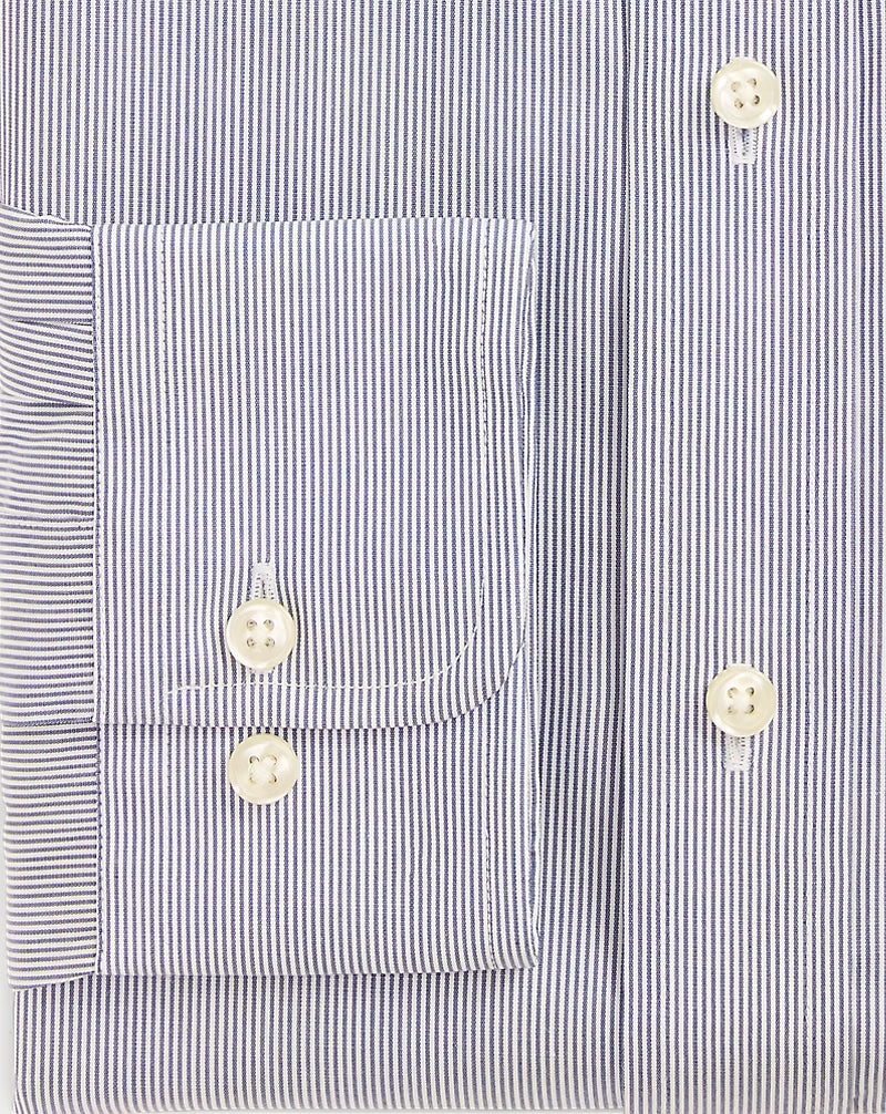 Custom Fit Striped Poplin Shirt