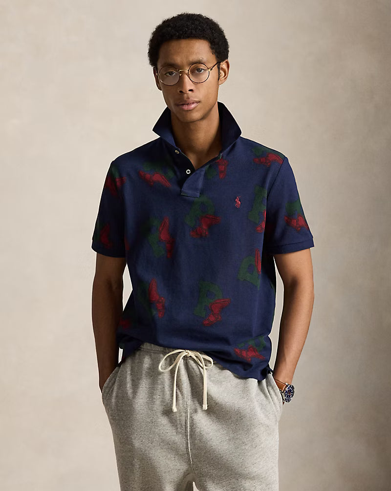 Classic Fit P-Wing Mesh Polo Shirt