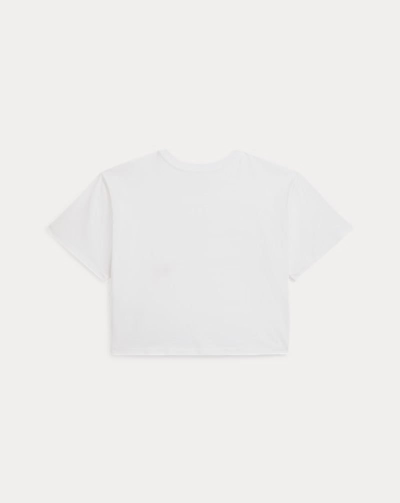 Floral Flag Cotton Jersey Boxy Tee