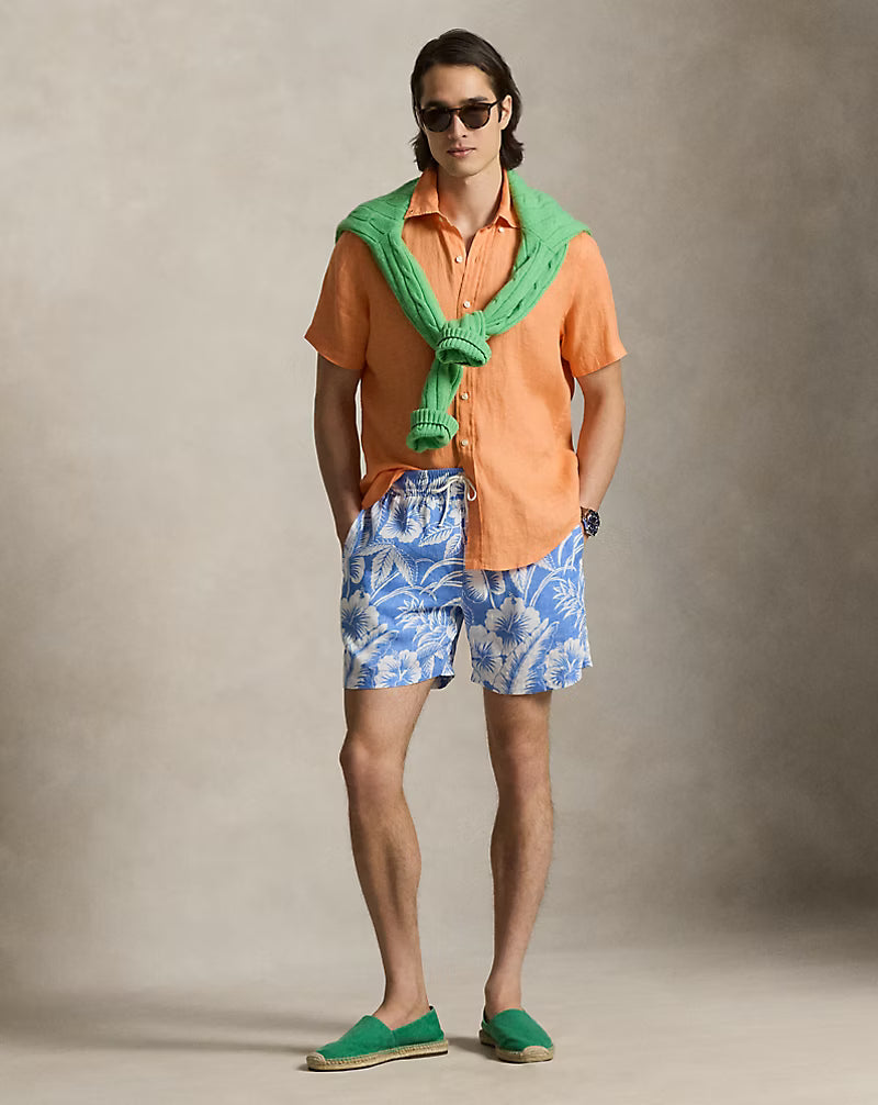 5.75-Inch Traveler Linen Swim Trunk