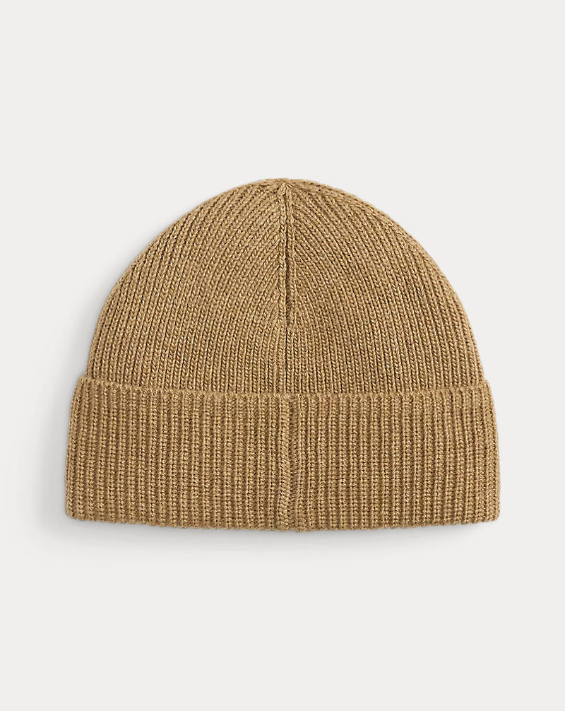 Polo Bear Rib-Knit Beanie
