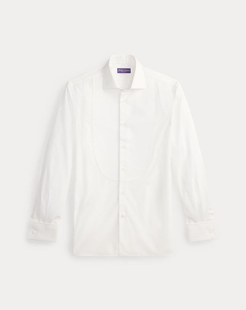 Piqué-Bib French Cuff Tuxedo Shirt