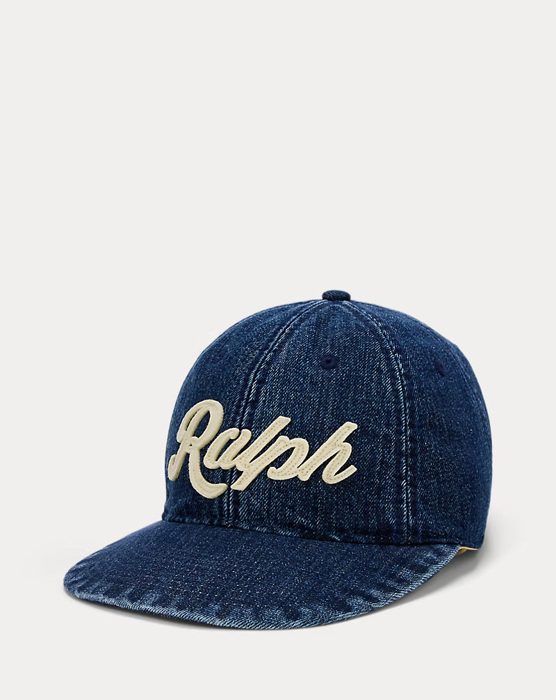 The Ralph Logo Denim Ball Cap