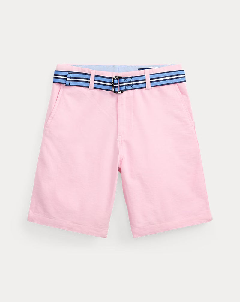 Belted Cotton Oxford Short