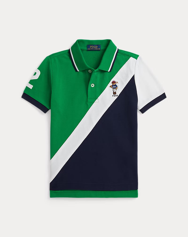 Polo Bear Cotton Mesh Polo Shirt