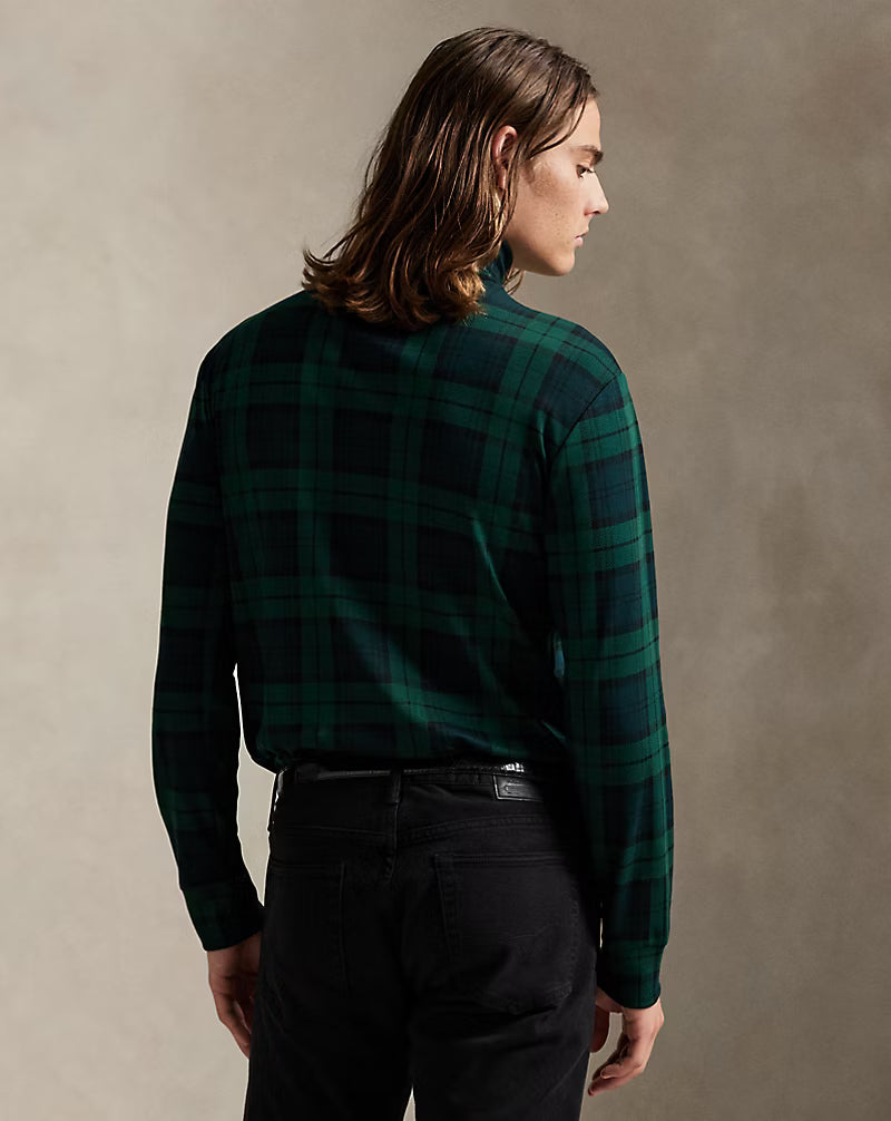 Plaid Soft Cotton Turtleneck