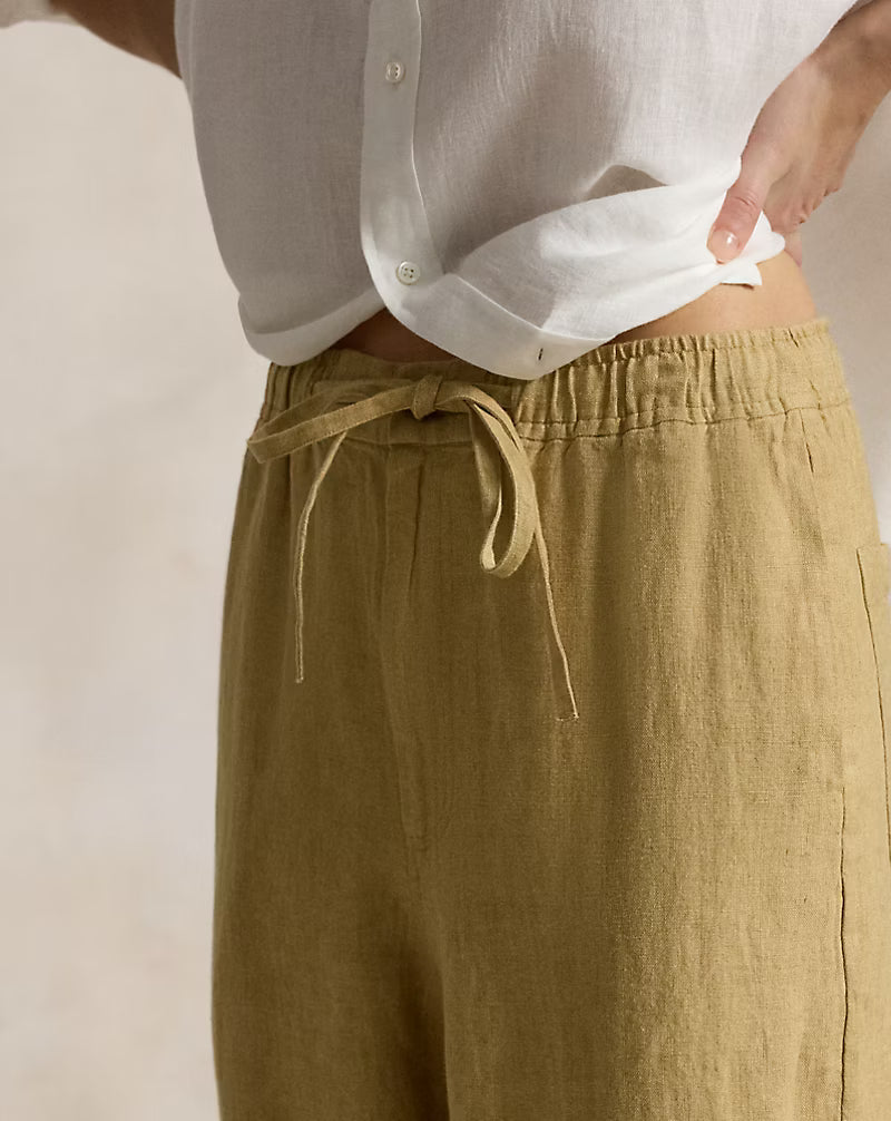 Linen Drawstring Pant