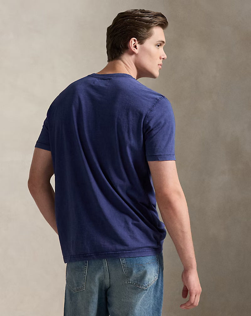 Slub Jersey Short-Sleeve Henley Shirt