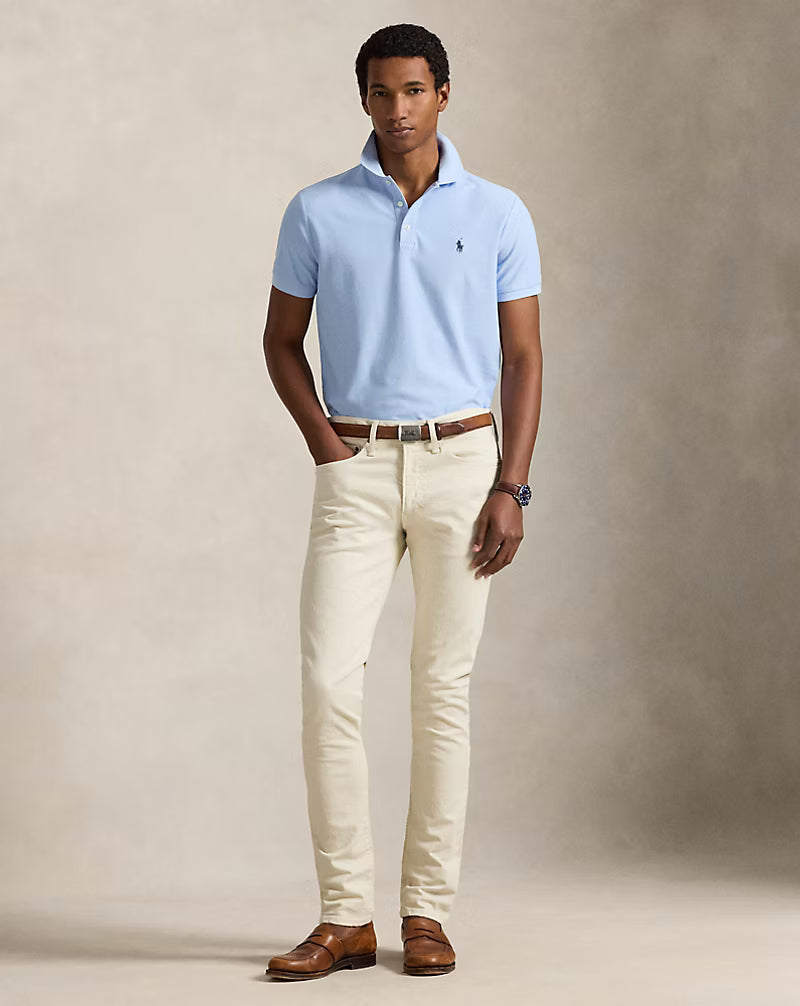 Custom Slim Fit Honeycomb-Mesh Polo