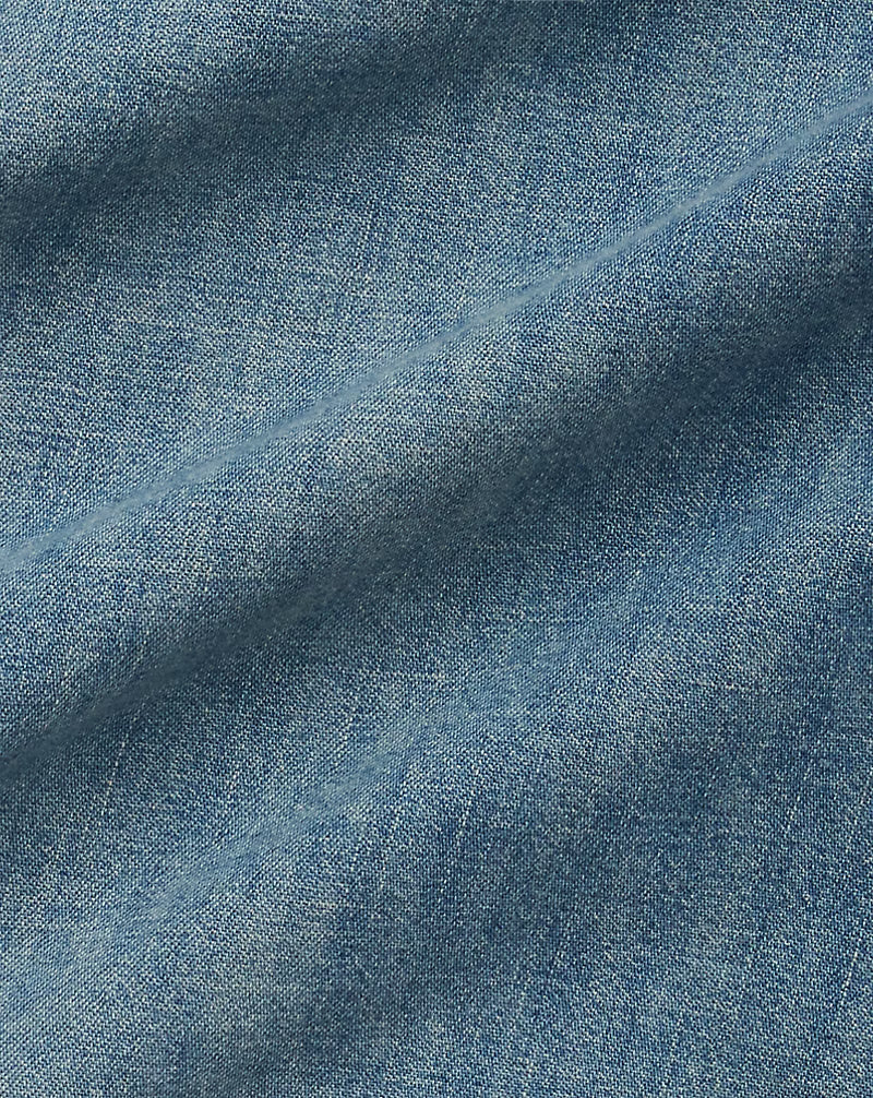 Slub Denim Western Shirt