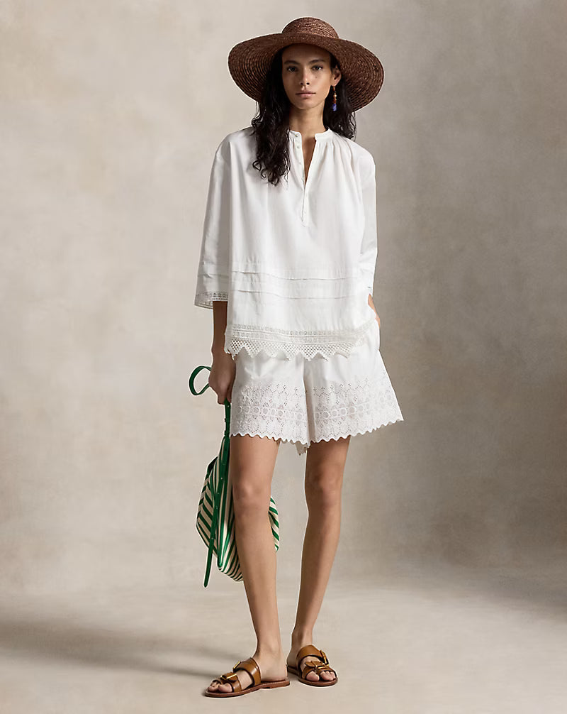 Cotton Eyelet Short