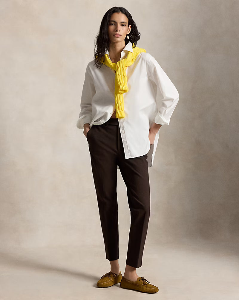 Stretch-Cotton Blend Slim Pant