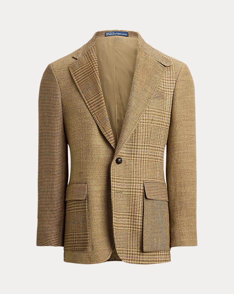 The RL67 Patchwork Linen-Blend Jacket
