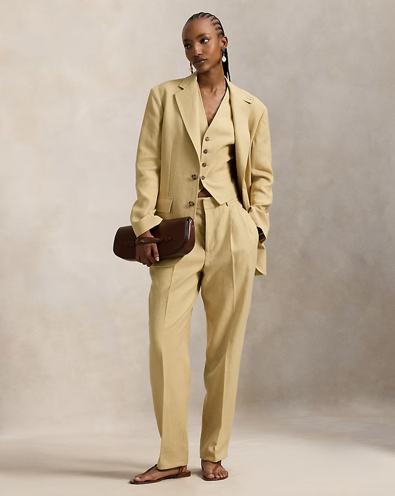 Single-Breasted Hemp Blazer