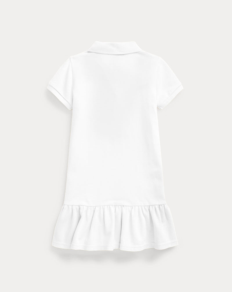 Cotton Mesh Polo Dress