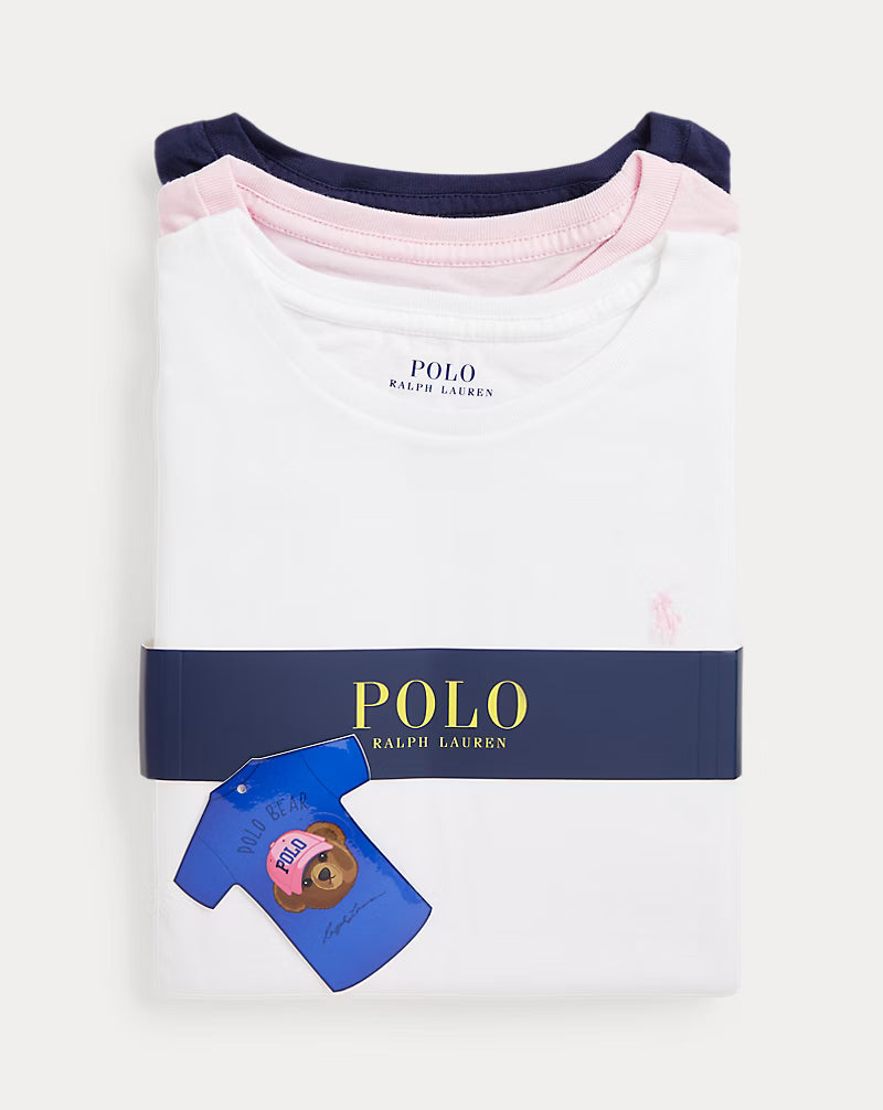 Cotton Jersey Crewneck Tee 3-Pack