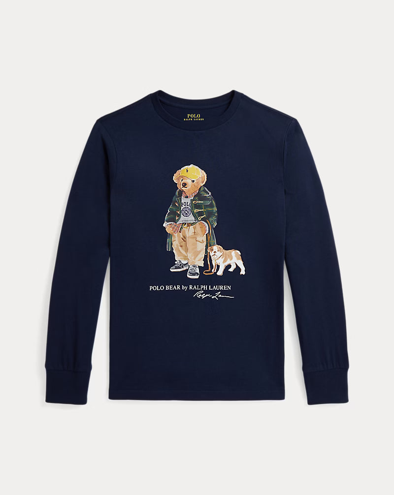 Polo Bear Cotton Long-Sleeve Tee
