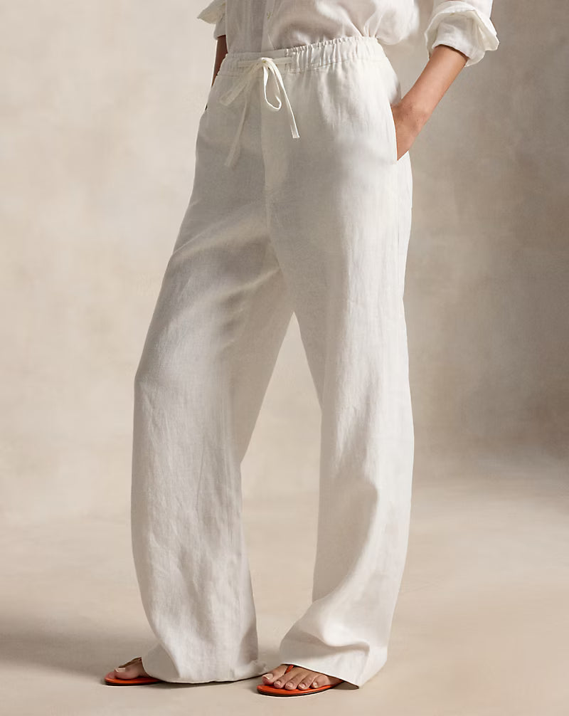Linen Drawstring Pant