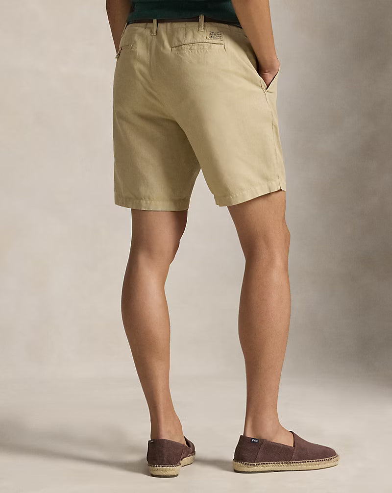 8.5-Inch Classic Fit Linen-Cotton Short