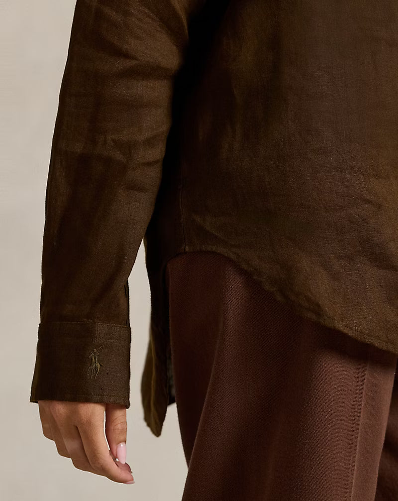 Oversize Fit Linen Shirt