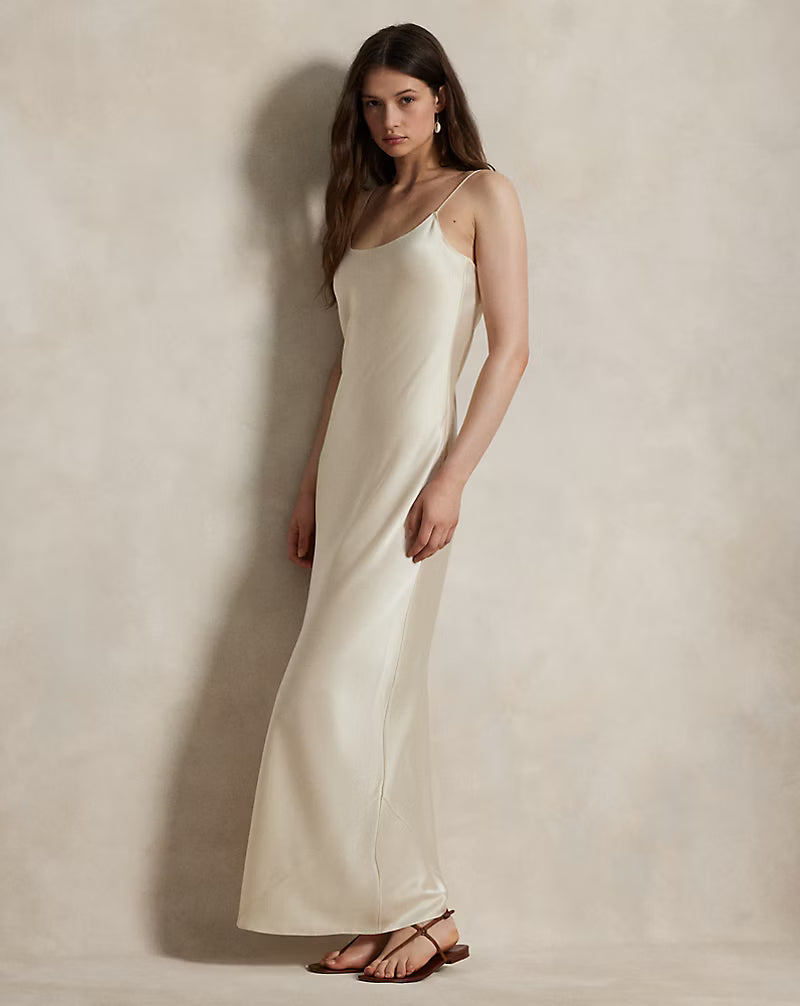 Double-Faced Satin Slip Dress