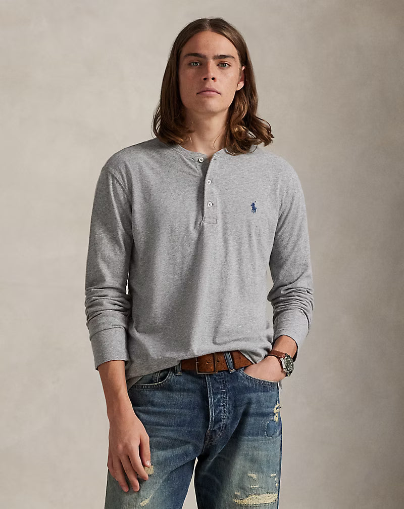Slub Jersey Henley Shirt