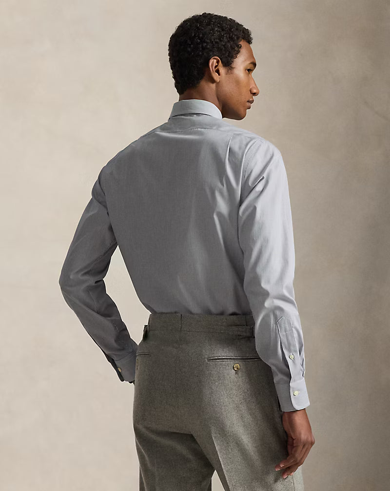 Custom Fit Striped Poplin Shirt