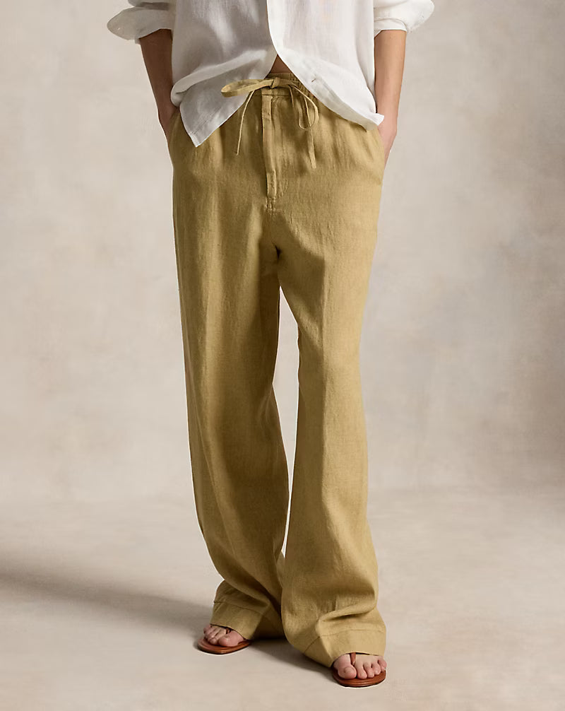 Linen Drawstring Pant