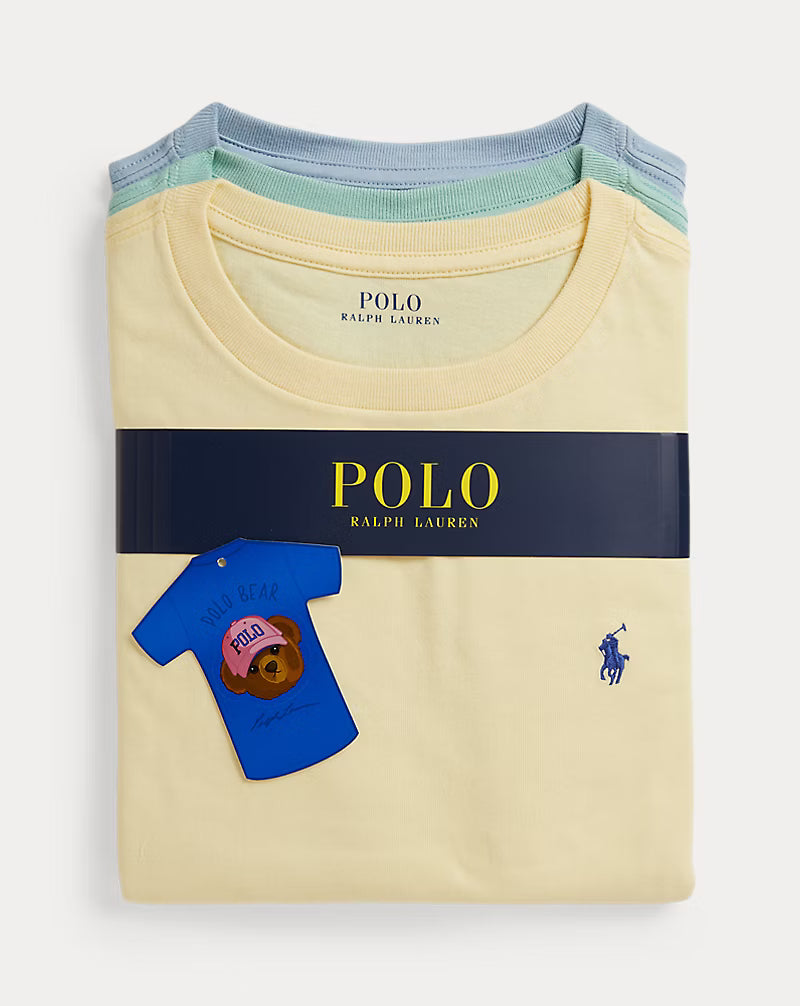 Cotton Jersey Crewneck Tee 3-Pack