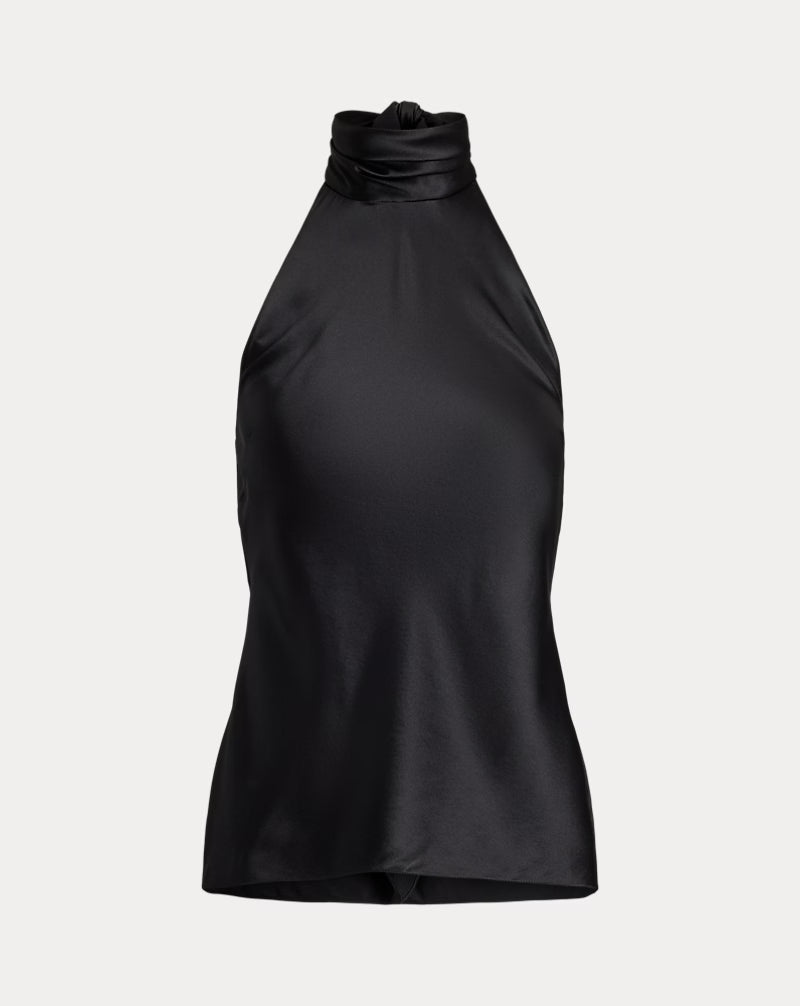 Chilton Stretch Silk Charmeuse Top