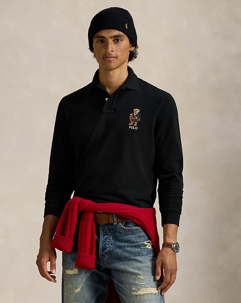 Classic Fit Polo Bear Mesh Polo Shirt