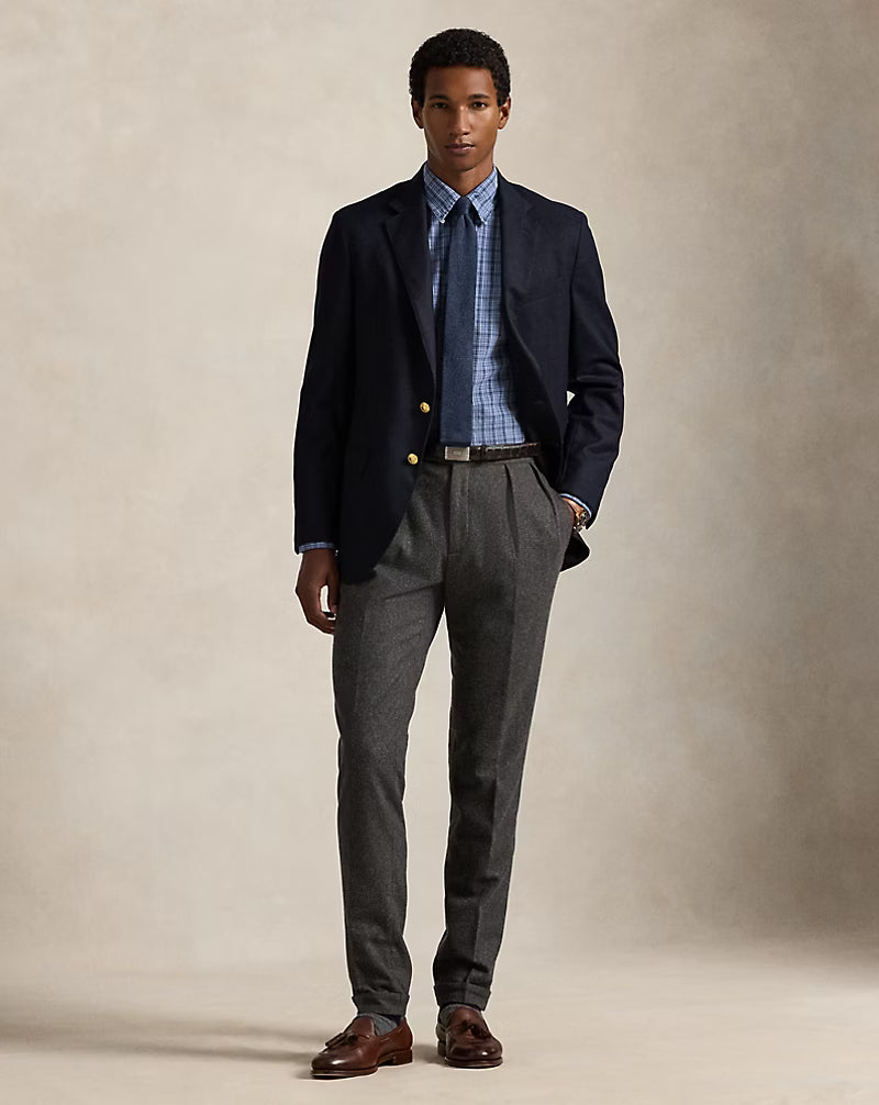 Classic Fit Plaid Brushed Oxford Shirt