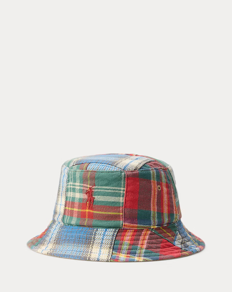 Reversible Twill-Flannel Bucket Hat
