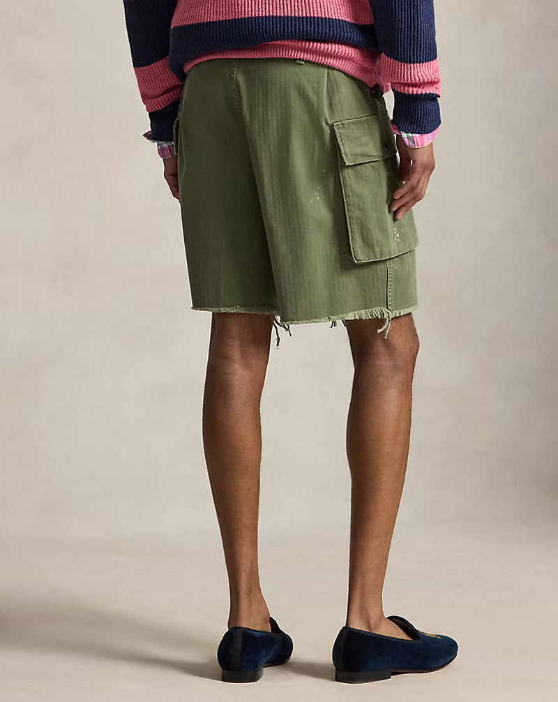 8-Inch Relaxed Herringbone Cargo Short