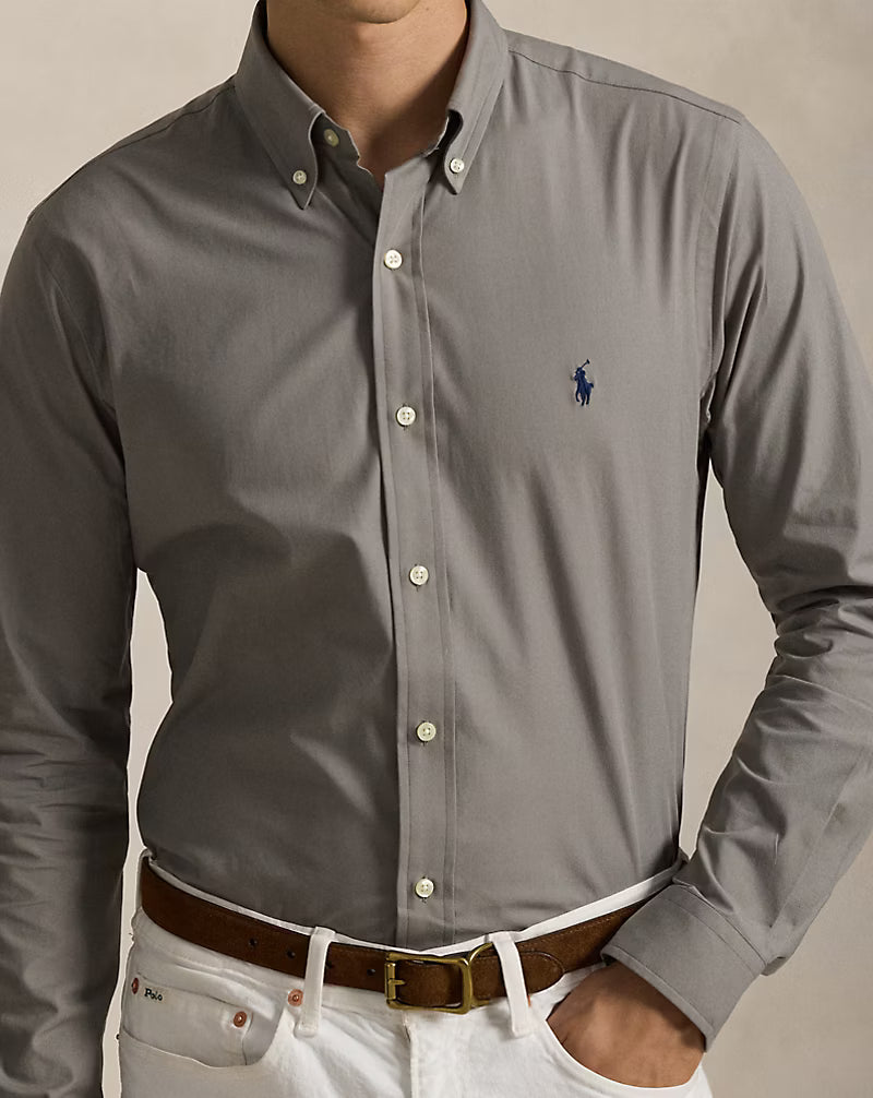 Slim Fit Stretch Poplin Shirt
